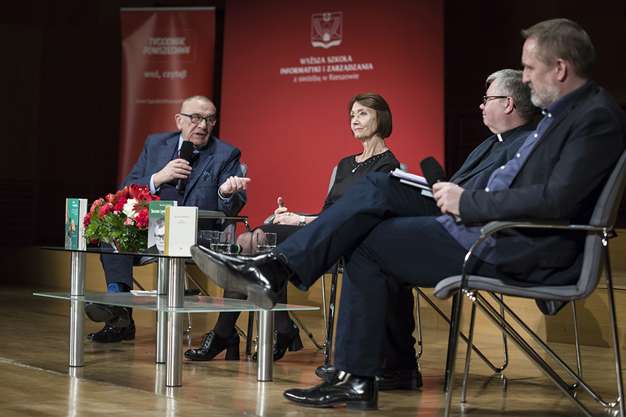 "Czy szczęścia można się nauczyć?" - Spotkanie z dr. Ewą Woydyłło-Osiatyńską i ks. prof. Alfredem Wierzbickim